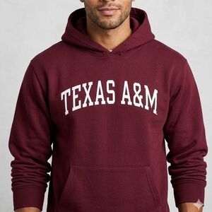 Steve & Barry's Texas A&M Hoodie Maroon Sweatshirt Men's Medium Aggies NCAA